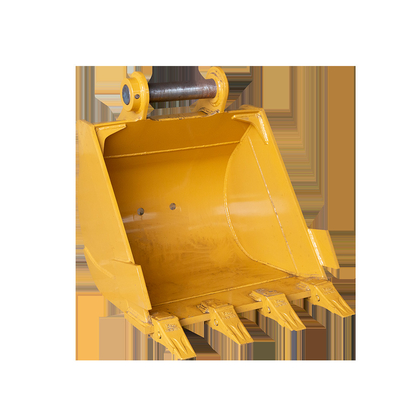 Q355B Yellow Excavator Rock Bucket 0.8 Cbm Untuk CAT320 ZX200 DX200 SY205C
