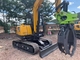 Pengambil Hidrolik Rotary ZHONGHE Untuk Excavator, Pengambil Kayu Excavator Praktis
