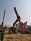 Merah 20 ton Excavator Telescopic Arm Excavator Tiga Bagian Telescopic Boom Untuk Hitachi Komatsu Cat