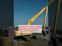 Excavator lengan diperpanjang Hyundai R215 dapat disesuaikan Q355B / Q690D cocok untuk teknik pekerjaan tanah 20T-40T