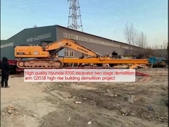 Kualitas tinggi Hyundai R350 excavator dua tahap lengan pembongkaran Q355B proyek pembongkaran bangunan tinggi