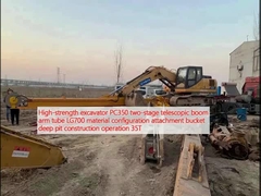 Excavator kekuatan tinggi PC350 tabung lengan boom teleskopik dua tahap LG700