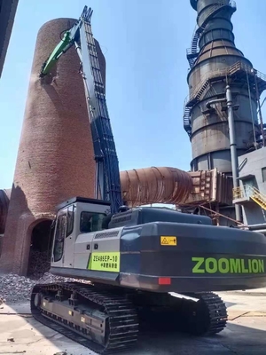 Zoomlion 375 Excavator Demolition Boom Attachment Kokoh Praktis 24 Meter