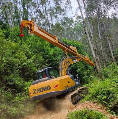 Lengan Teleskopik Ekskavator Grapple Kayu, Boom Teleskopik Ekskavator Perawatan Pohon