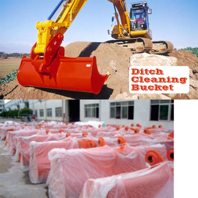 Backhoe Attachment Ditch Cleaning Bucket untuk Ekskavator 10-30 Ton