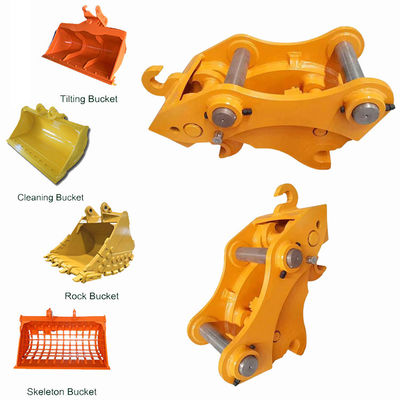 Aman Excavator High-efektif Quick Coupler, Hydraulic Quick Hitch Dengan Pin Untuk Kucing Hitachi komatsu sanny