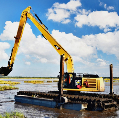 Yellow Long Reach Boom 14 Meter untuk Ekskavator Pembersihan Sungai