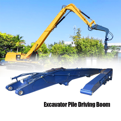 Coastal Excavator Pile Driving Boom 2.3mx1.6mx2.2m 7,5 Ton 400RPM Untuk CAT Kobelco