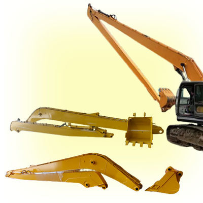 Kuning Merah Long Reach Excavator Booms 19m 20m 21m 22m Untuk  Komatsu Hitachi
