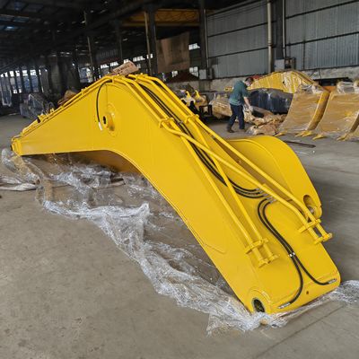 Ekskavator Efisiensi Kualitas Tinggi 16m Long Reach Boom Extension Arm untuk Pengeboran Sungai, Penggalian Batu untuk PC250