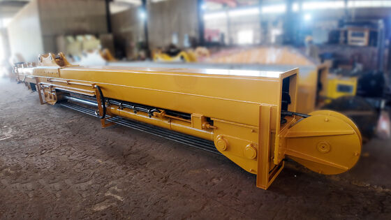 Excavator Telescopic Boom Arm Telasan Tinggi Tiga Bagian Excavator Telasan 3 Tahap Extendable Arm untuk Pengeboran dan Operasi Tanah Lolos jangkauan yang diperpanjang
