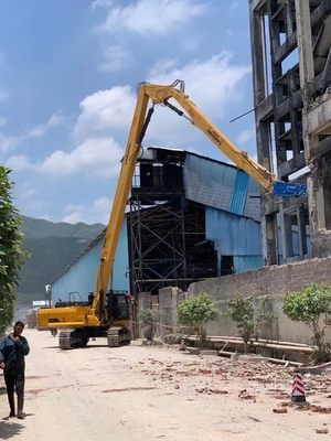 Excavator Tiga Bagian Demolition Boom Untuk Kucing Hitiachi Komatsu Etc