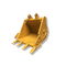 CAT320 0.7m3 Excavator Rock Bucket Warna Kuning Bahan Q355B