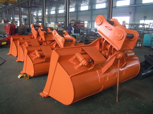 17 Ton-20 Ton Excavator Rock Bucket 26 Degree Tilting Untuk 320 PC200 ZX200 dll