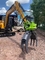 Q355B Rotating Hydraulic Log Grapple Untuk Excavator SANY DOOSA KOMATSU CAT