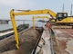 Hyundai Excavator Boom Jangkauan Panjang 24m Dan Lengan Q355B Untuk R450