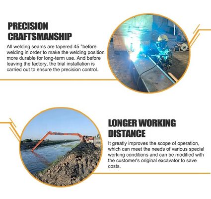 22m anti karat Mini Excavator panjang lengan panjang untuk Komatsu Hitachi  Etc