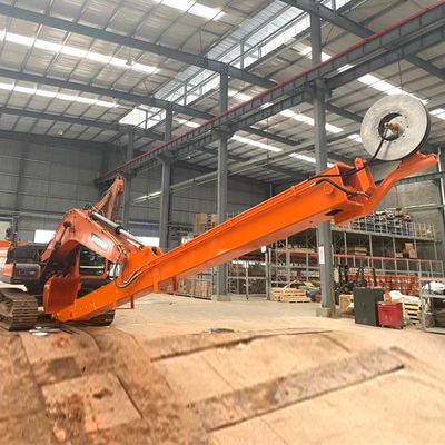 Boom Teleskopik EXCAVATOR CAT, Lengan Gayung Teleskopik 14m