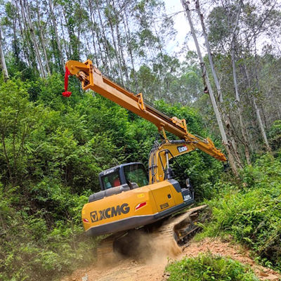 Ukuran disesuaikan 360 Derajat Rotasi Grapple 320D Excavator Lengan Ekstensi teleskopik 25 Meter