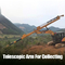 Mesin Kehutanan PC200 Excavator Telescopic Boom menjangkau kayu dengan Grapple Rotasi 360 Derajat