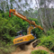 Tree Care Handler Forestry Excavator Lengan Teleskopik Dengan Grapple