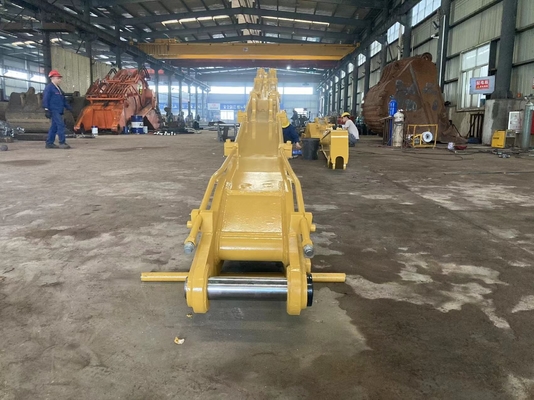 Ekstensi Terjamin Long Reach Excavator Dipper Arm 10M-18M Dengan Bucket dan silinder untuk CAT