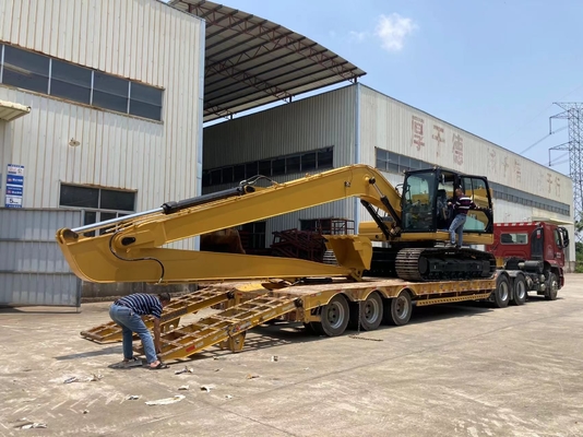 Ekstensi Terjamin Long Reach Excavator Dipper Arm 10M-18M Dengan Bucket dan silinder untuk CAT