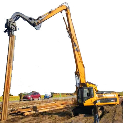 Coastal Excavator Pile Driving Boom 7.5 Ton Kecepatan 40Max untuk CAT kobelco Hitachi