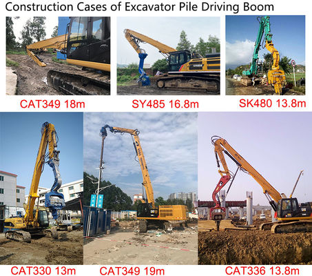 Palu Driver Pile Excavator Getaran Kokoh Untuk PC380 336