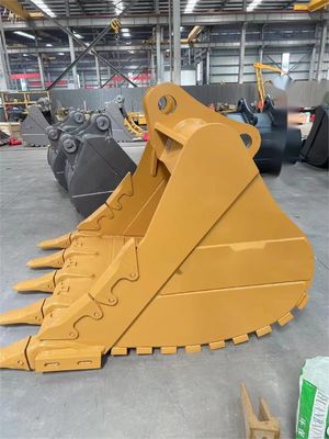 Bucket Rock yang dapat disesuaikan Excavator Bucket Heavy Duty Mining Rock Digger Bucket dengan gigi untuk Backhoe Loader dan Konstruksi