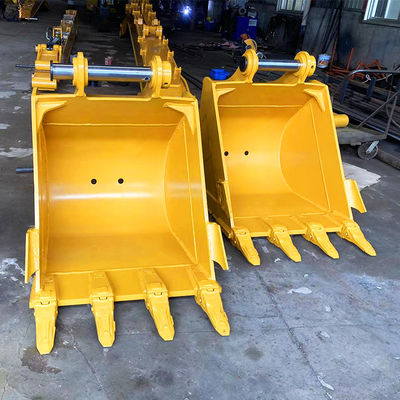 PC140 314 Wheel Loader Bucket 0.65cbm Q355B Bahan Hardox500