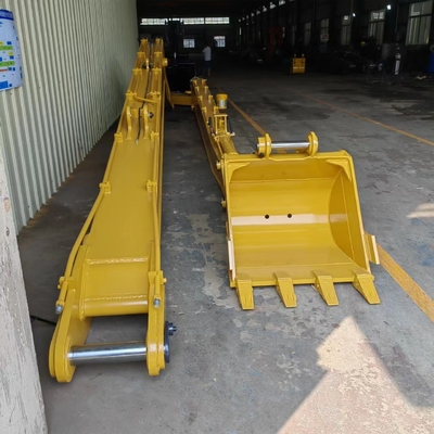 CAT Cat320D Long Boom Arm attachment, Boom Jangkauan Panjang 18M Dengan Bucket Dan Cylinder