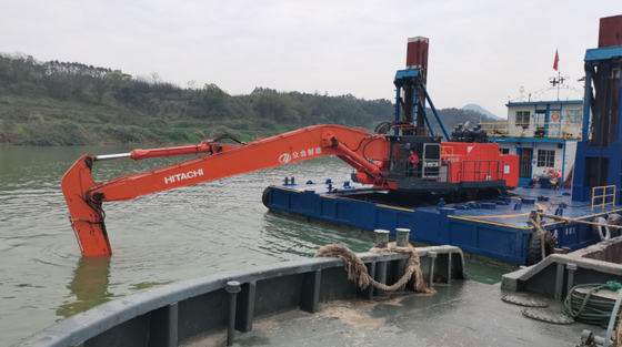 Lengan Boom Panjang 20-47ton 18M 22M Tahan Aus Untuk Ekskavator HITACHI