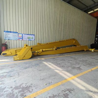 Yellow  320C Long Reach Excavator Boom Baja Paduan Praktis 18M