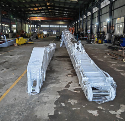 Q690D Excavator Long Reach Boom Long Arm Core Vendor Untuk Sanny Hitachi