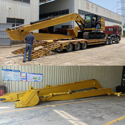 Jauh di Depan 18m Excavator Long Boom Untuk 20T Sanny Hitachi Komatsu Cat