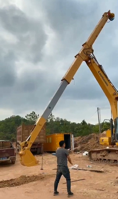 700 Baja Telescopic Boom untuk Penggali 6-36t Oranye Kuning Biru Disesuaikan 14-16m Max Reach