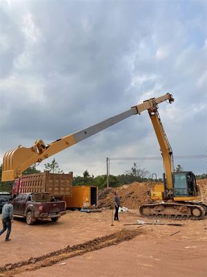 Lengan Boom Teleskopik Depan Ekskavator 320d Jangkauan Panjang 14 Meter