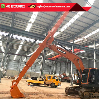 Customized Color Excavator Telescopic Boom Kemampuan Penggalian Dalam 0.2-1cbm Kapasitas Ember