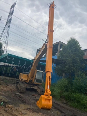 10-36Ton Excavator Telescopic Boom dan Arm 25 Meter Anti Erosi untuk Hitachi Komatsu Kobelco Doosan