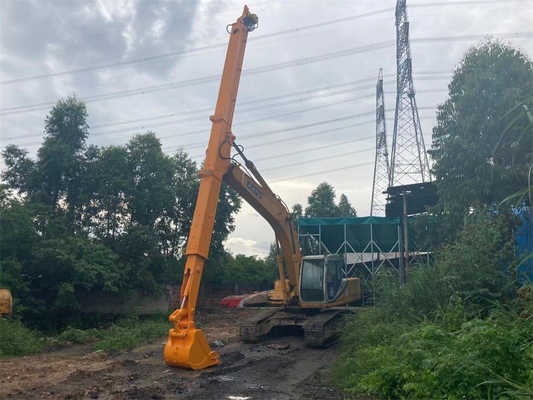 Excavator Kekuatan Tinggi Jangka Panjang Telescopic Arm Boom Multiple Length Untuk Hitachi