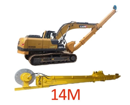 Komatsu PC200 Kokoh Hidrolik Telescopic Excavator Boom Jangkauan Panjang 14m Dengan Bucket