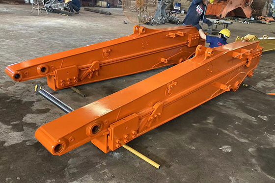 Q355B Pintalan Excavator Sliding Arm dengan 12M Panjang 0.5cbm Bucket Kapasitas Sliding Extension Way