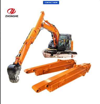 Q355B Excavator Sliding Boom Dengan 8000mm Max Digging Depth 600mm Track Shoe