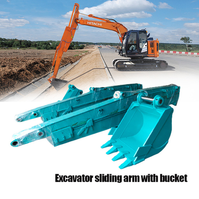 8000mm Penggalian kedalaman 0.4CBM Excavator Sliding Boom Untuk Hitachi Komatsu Cat Kato