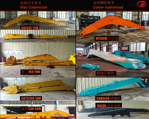 20 Ton Q355B Excavator Long Arm Q690D Excavator Long Boom dengan lengan dan silinder