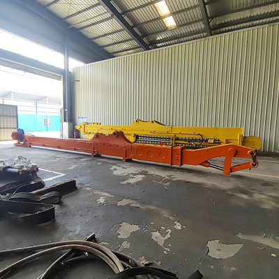 Lengan Boom Jangkauan Panjang Teleskopik Ekskavator 0,40 Cbm Dengan Bucket Clamshell Untuk Hitachi