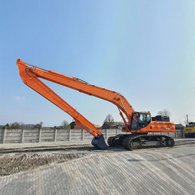 Yellow Grey Excavator Long Reach Boom Untuk Sanny Hitachi Komatsu