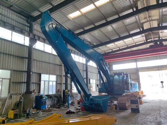 Q355B Excavator Long Reach Booms Arm Long Boom Kuning Merah Hijau 7m Panjang