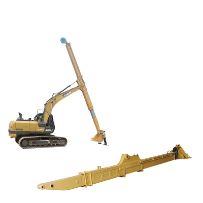 Excavator Kekuatan Tinggi Telescopic Long Reach Boom Arm Dengan Ember Untuk Liugong925